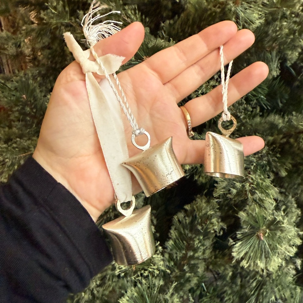 Crate & Barrel Holiday Bells Ornaments